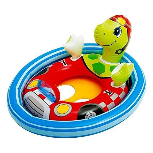 인텍스 Intex See Me Sit Pool Rider Floats Ring Tube, Duck, Bunny & Racing Turtle - 3 Pack