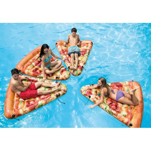 인텍스 Intex Pizza Slice Inflatable Mat with Realistic Printing, 69in X 57in