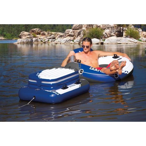 인텍스 Intex Mega Chill II, Inflatable Floating Cooler, 48 X 38