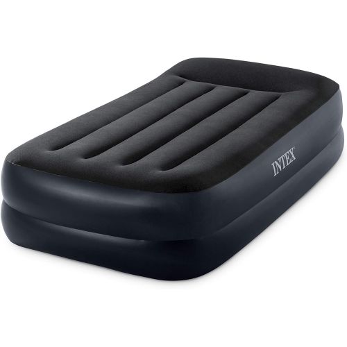 인텍스 Intex Dura-Beam Series Pillow Rest Raised Air Mattress with Internal Pump