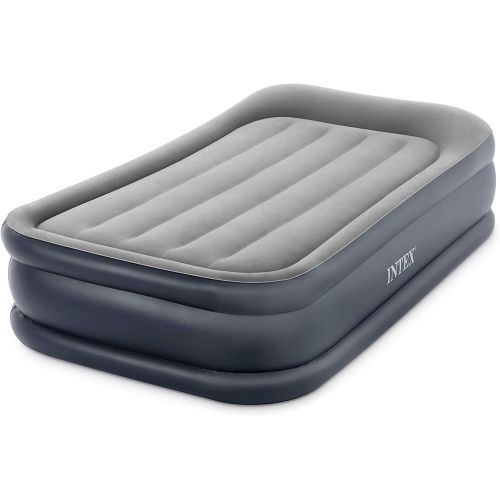 인텍스 Intex Dura-Beam Series Pillow Rest Raised Air Mattress with Internal Pump