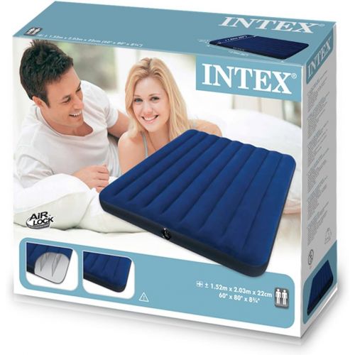 인텍스 Intex Classic Downy Airbed, Queen