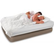 INTEX Queen Raised Air Bed Guest Airbed Mattress with Built-In Pump