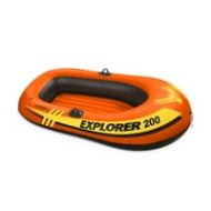 Intex Explorer 200 Inflatable 2 Person Capacity Pool & Lake Fishing Raft Boat