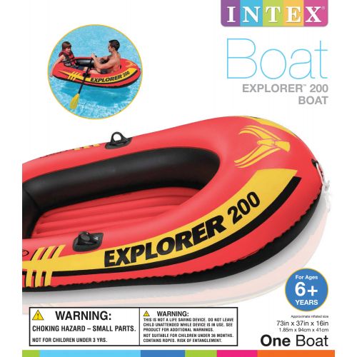 인텍스 Intex Explorer 200 Inflatable 2 Person Capacity Pool & Lake Fishing Raft Boat