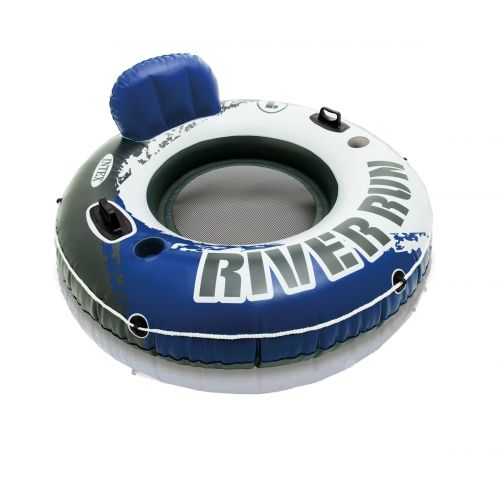 인텍스 Intex River Run 1 Inflatable Floating Tube Raft for Lake, River, & Pool (6 Pack)