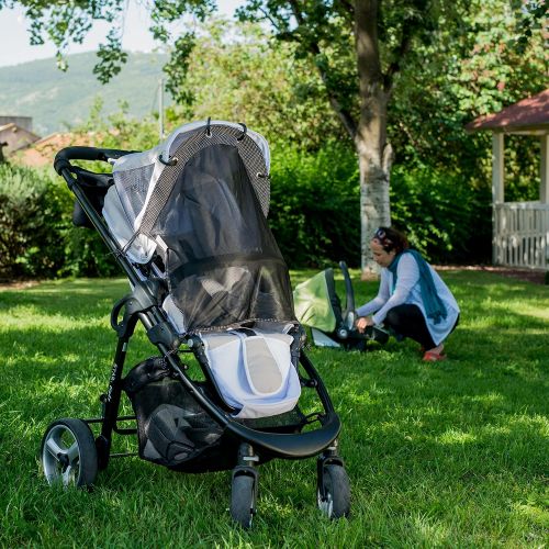  IntiMom Sun Shade for Strollers and Car Seats (Regular Size). Universal Adjustable SPF 30+ Sunshade with...