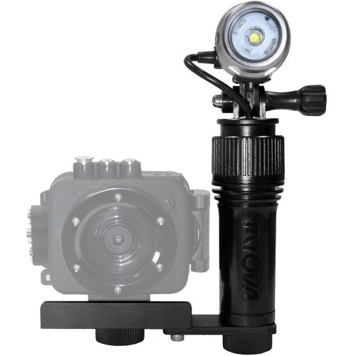  Intova I-AVL Underwater LED Action Video Light with Camera Bracket Mount with Custom Case & Removable Foam + Kit