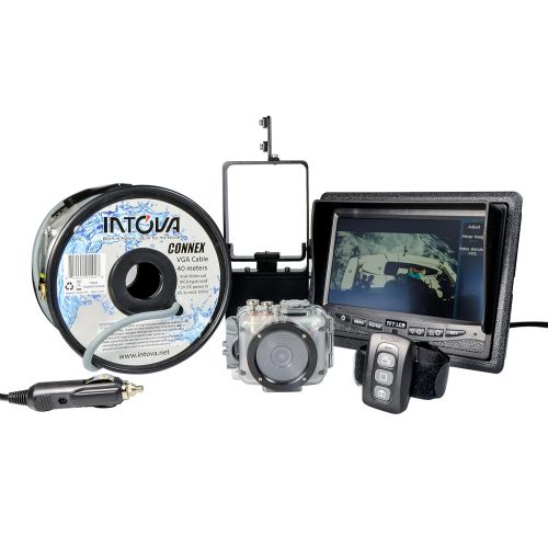  Intova Connex Underwater HD Video Camera Bundle with Color LCD Monitor, Cable, Remote Control, and Mounting Bracket