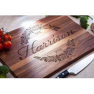 /IntraSStudio Personalized Cutting Board Wedding Gifts For the Couple Custom Cutting Board Bridal Shower Gift Home decor Engagement Gifts Rustic Decor