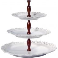 Intrada BAR7434W Baroque 3-Tier Cake Plate