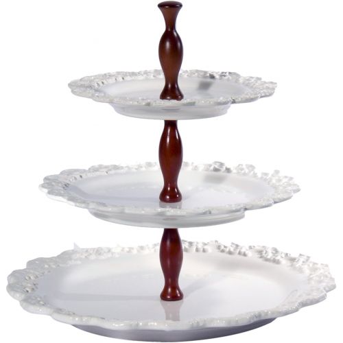  Intrada BAR7434W Baroque 3-Tier Cake Plate