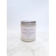 IntrigueNouveau Grapefruit and Mangosteen Soy Candle, Fruit, Pineapple, Red Currant, Peach, Apple, Musk, Scented Soy Candle, 8 oz