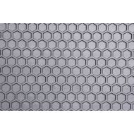 Intro-Tech Hexomat Front Row Custom Floor Mats for Select Ford Ranger Pickup Models - Rubber-like Compound (Gray)