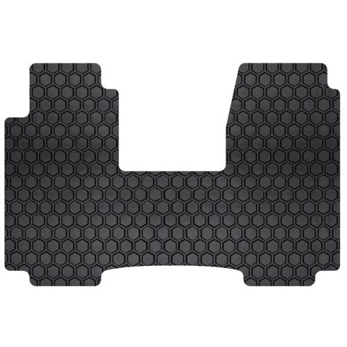  Intro-Tech Automotive Intro-Tech Hexomat Front Row Custom Floor Mat for Select Ford Van (E- Series Full size van) Models - Rubber-like Compound (Black)