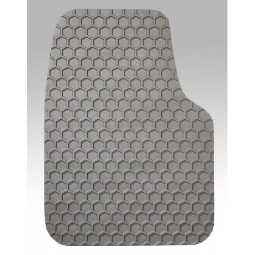  Intro-Tech Automotive Intro-Tech Hexomat Front Row Custom Floor Mats for Select Ford Van (E- Series Full size van) Models - Rubber-like Compound (Gray)