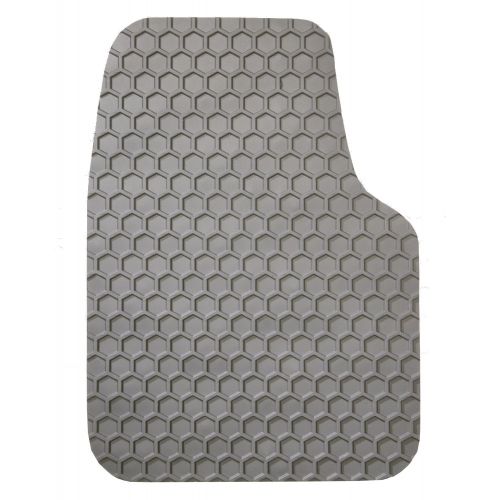  Intro-Tech Automotive Intro-Tech Hexomat Front Row Custom Floor Mats for Select Ford Van (E- Series Full size van) Models - Rubber-like Compound (Gray)