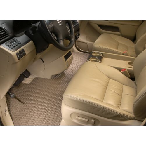  Intro-Tech Automotive Intro-Tech Hexomat Cargo Area Custom Floor Mat for Select Ford Excursion Models - Rubber-like Compound (Tan)