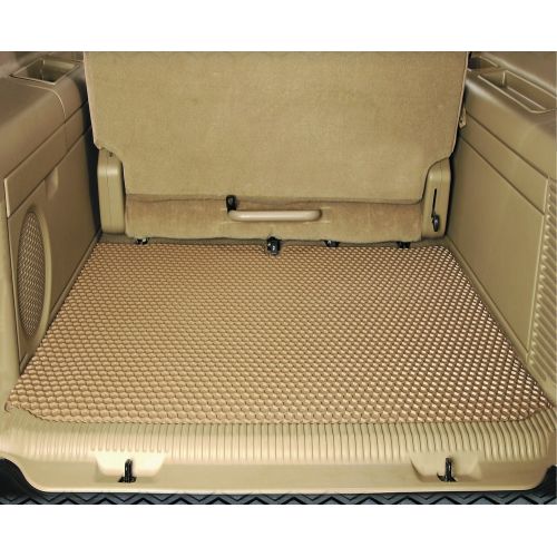  Intro-Tech Automotive Intro-Tech Hexomat Cargo Area Custom Floor Mat for Select Ford Excursion Models - Rubber-like Compound (Tan)