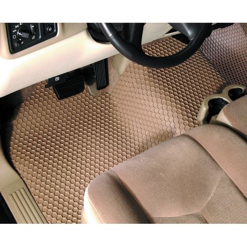  Intro-Tech Automotive Intro-Tech Hexomat Cargo Area Custom Floor Mat for Select Ford Excursion Models - Rubber-like Compound (Tan)