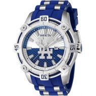 Invicta Men's 43272 MLB Los Angeles Dodgers Quartz Silver, White, Blue Dial Watch