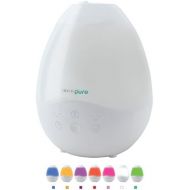 InvisiPure Luna Cool Mist Humidifier (Top Fill) + Essential Oil Diffuser wLED Night Light (7 Colors) - Easy to Clean & Fill - 3 Mist Levels, Multi Timer, Auto Shutoff & 2.5 Liter