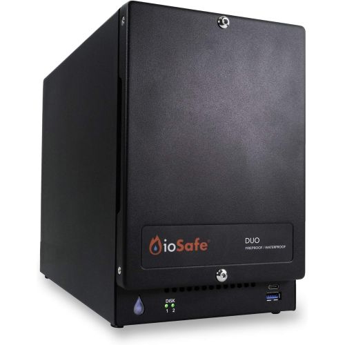  ioSafe Duo RAID 1 USB 3.2 Fireproof/Waterproof Desktop Hard Drive (Diskless (0TB))