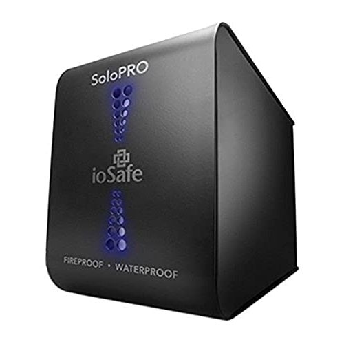  ioSafe SoloPRO 3TB Fireproof & Waterproof External Hard Drive, Black (SM3TB1YR)