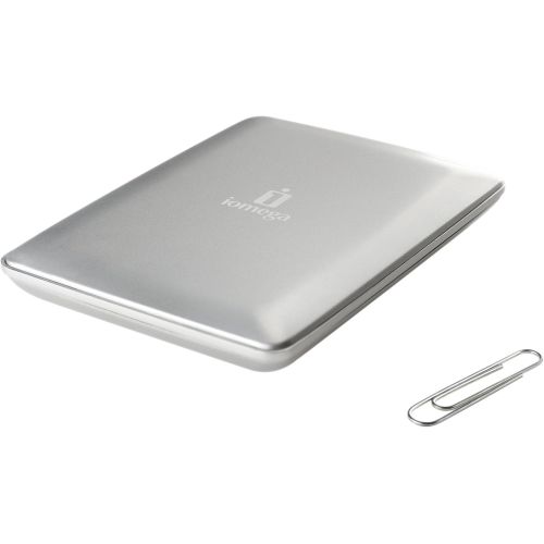  Iomega eGo Helium 1 TB USB 2.0 Portable External Hard Drive 34820 (Silver)