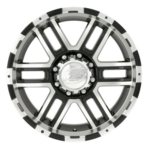  Ion Alloy 179 Black Wheel with Machined Face and Lip (18x9/8x165.1mm)