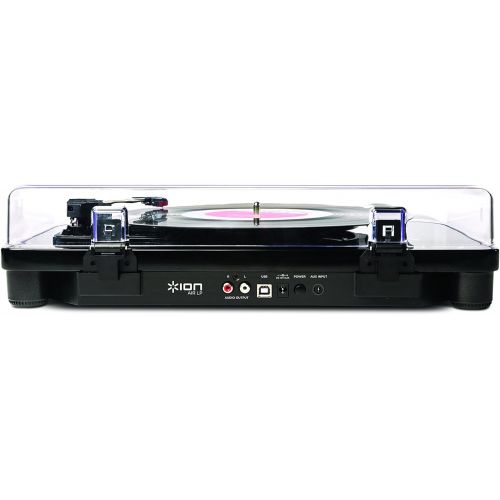  [아마존베스트]ION Audio Air LP - Bluetooth Enabled Three-Speed Vinyl Turntable with USB Conversion - Luxurious Piano Black Finish