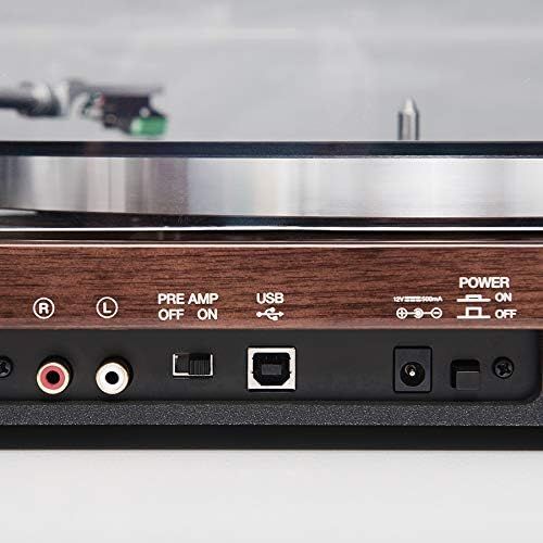  ION Audio PRO500BT - Exquisitely Crafted 2-Speed (33 1/3 RPM and 45 RPM) Belt Drive Turntable With Wireless Bluetooth Streaming Capability, Built-in switchable phono pre-amplifier