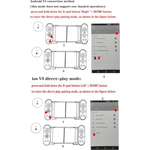  ipega-PG-9167 Wireless 4.0 Smart PUBG Mobile Game Controller for Samsung Galaxy S10/S10+ /S20 S20+5G/Huawei P40 Pro P30 P30 Pro Mate Android Mobile Smartphone Tablet (Android 6.0 H