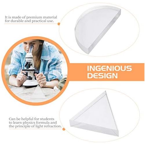  [아마존베스트]iplusmile Pack of 4 Irregular Optical Lens Physical Optical Experiment Concave / Convex Lens