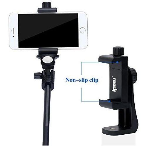  [아마존베스트]Ipow Universal Mobile Phone Tripod Adaptor, Smartphone Adaptor Compatible with Tripods, Selfie Sticks & Monopods with Standard 1/4 Inch-20 Tripod Mount Screw for iPhone, SAMSUNG, H