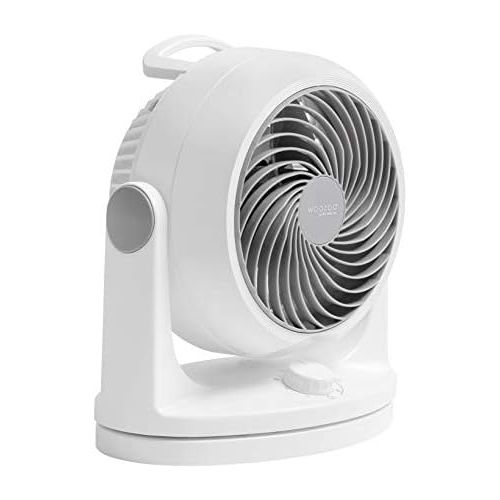  Iris Woozoo by Ohyama PCF-HD18 leiser Tischventilator, mit Oszillation, 34 W, weiss, 26,5 x 25,5 x 28,3 cm