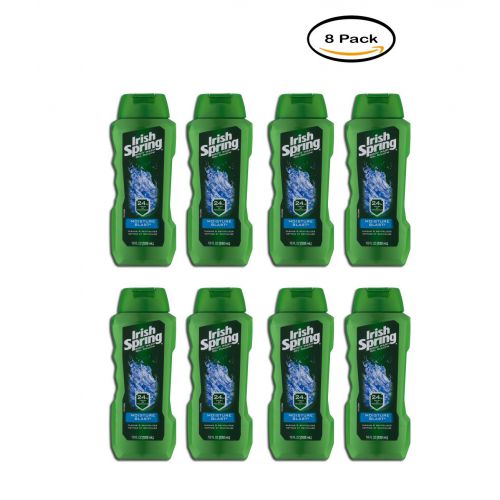  PACK OF 8 - Irish Spring Moisture Blast Moisturizing Body Wash - 18 fl oz