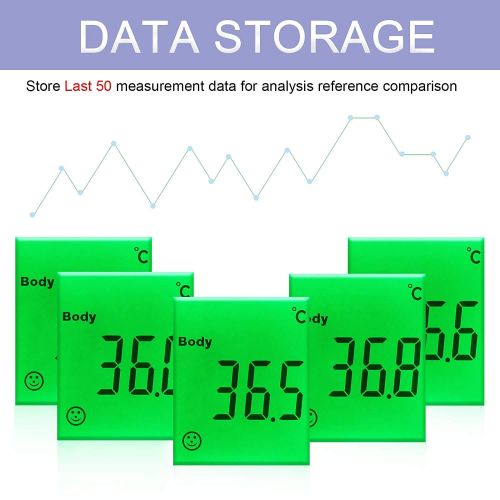  IronHeel Medical Stirn- und Ohrthermometer fuer Babys, Kinder und Erwachsene: Infrarot-Digitalthermometerpistole mit Fieberanzeige