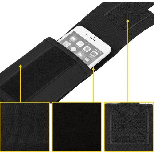  [아마존베스트]IronSeals Tactical Molle Mobile Phone Cover Case, Heavy Duty Loop Belt Holster Pouch with Flag Patch for iPhone 12 Pro Max/12 Pro/12/11 Pro Max/XS Max/XR/X/8P, Samsung S20/S10/S10e