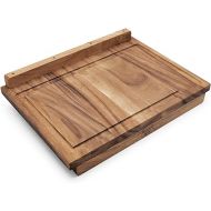 Ironwood Gourmet Double-Sided Countertop Lyon Pastry/Cutting Board With Gravy Groove, Acacia Wood 17.25 x 24 x 1.25 inches