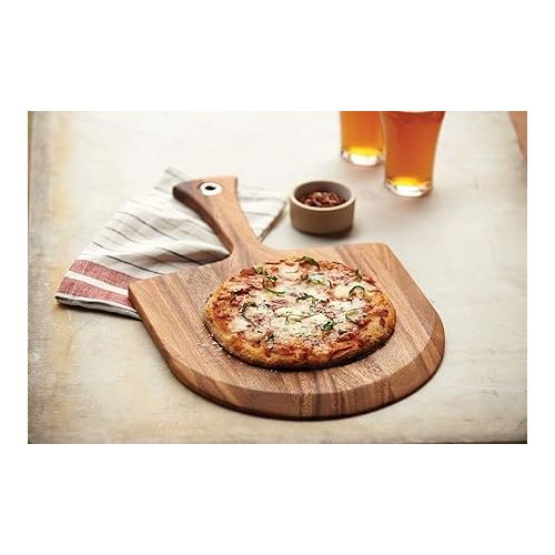  Ironwood Lucca Mini Pizza Peel, One Size, Acacia Wood