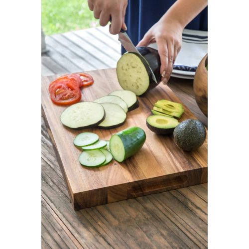  Ironwood Gourmet 28690 Long Grain Chop Board, Acacia Wood, Small