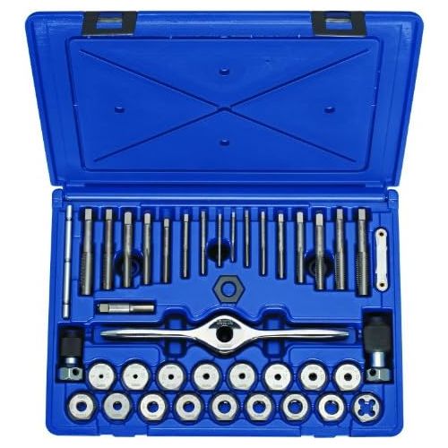  Irwin Tools 1841346 Performance Threading System Self-Aligning Tap and Die Set -Machine ScrewFractional, 40-Piece