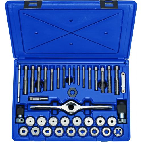  Irwin Tools 1841346 Performance Threading System Self-Aligning Tap and Die Set -Machine ScrewFractional, 40-Piece