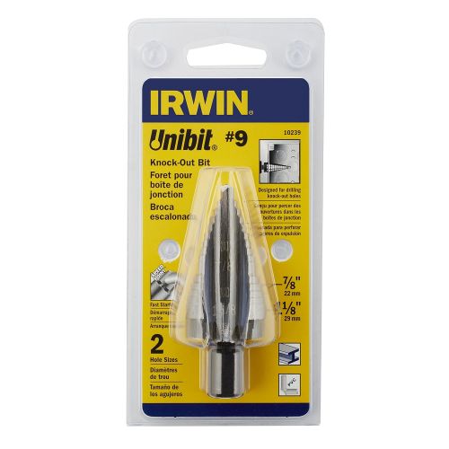  Irwin Tools Irwin 15313 Unibit13T Titanium Nitrate Coated 1-1/8-Inch by 1/2-Inch Shank Step Drill Bit