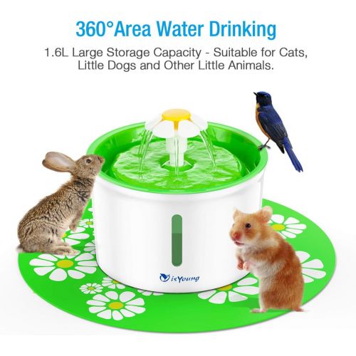  [아마존 핫딜] [아마존핫딜]IsYoung isYoung Cat Fountain 1.6L Automatic Pet Water Fountain Pet Water Dispenser, Dog/Cat Health Caring Fountain and Hygienic Dog Fountain