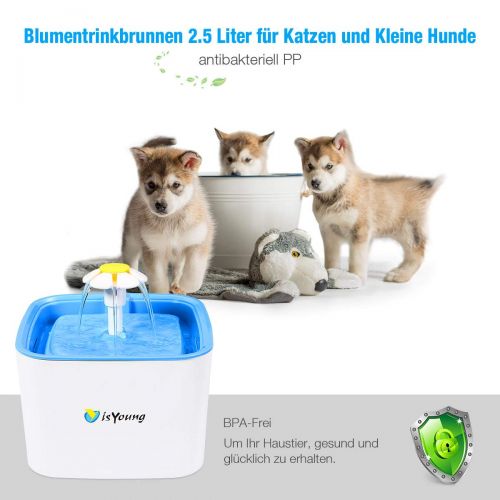  [아마존 핫딜]  [아마존핫딜]IsYoung isYoung Blumentrinkbrunnen 2.5 Liter fuer Katzen und kleine Hunde