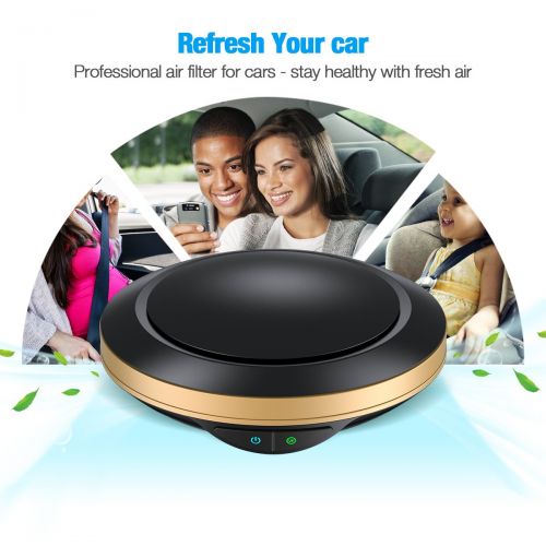  IsYoung isYoung Car Air Purifier, Professional Ionic Car Air Clearner Efficient Formaldehyde and Noxious Odor Remover for Your Vehicles