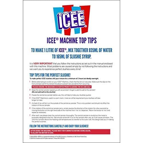  [아마존베스트]iscream Genuine ICEE Brand Counter-Top Sized ICEE at Home Slushie Maker