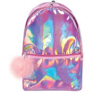 Iscream iscream Girls Pink Puff Holographic 18 x 12 Backpack for School and Travel with Interior Laptop Pocket
